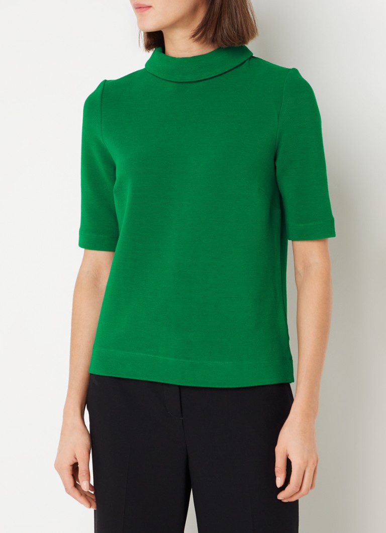 Hobbs Tali Fine Knit Κολάρο Μπλούζα