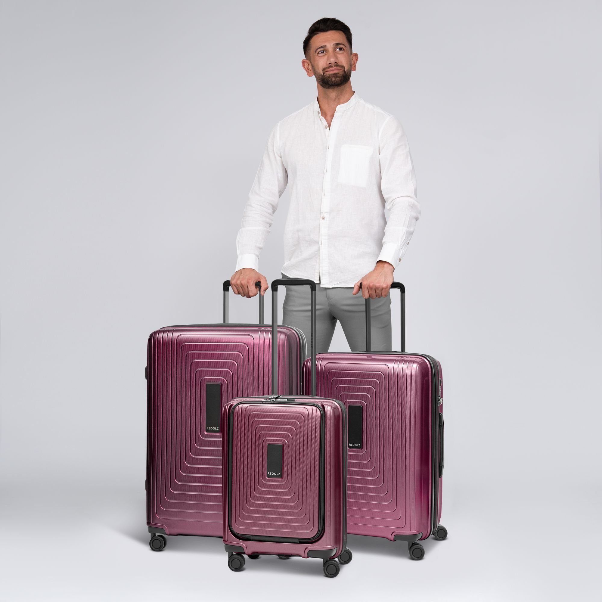 Redolz Trolleyset Essentials 14, 4 Rollen, (3-teilig, 3 tlg), Polypropylen