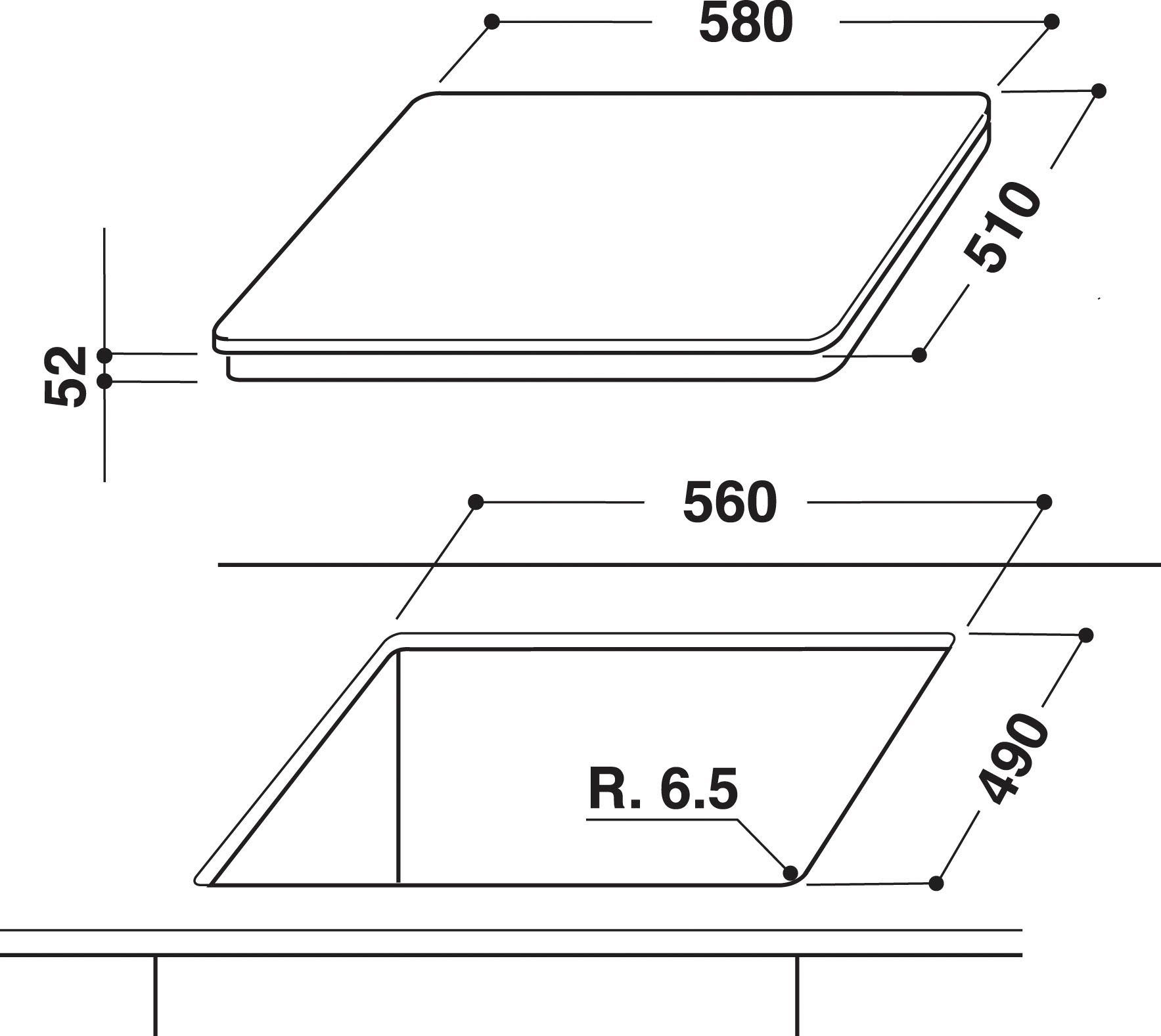 BAUKNECHT Elektro-Herd-Set HEKO Rumba, Pyrolyse-Selbstreinigung
