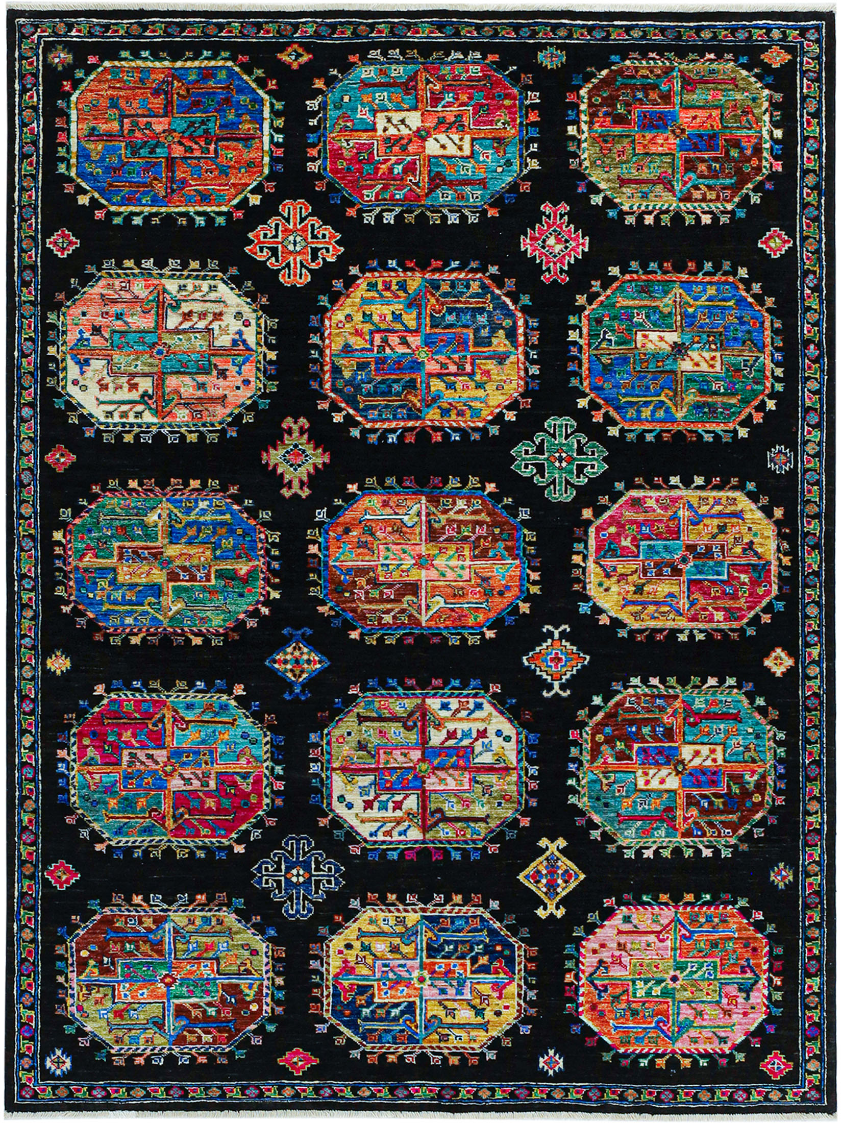 Buchara Ghazni ca. 151 x 207 cm, Unikat / Einzelstück