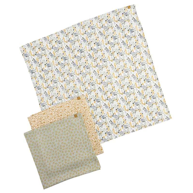 Lot de 3 langes coton bio Promenons-nous