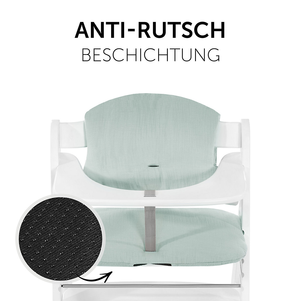 Sitzauflage Alpha Highchair Pad Select, Musselin Mint