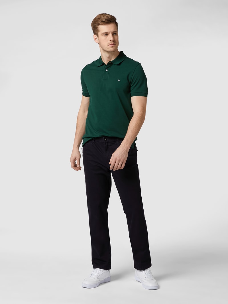 Regular Fit Stoffhose mit Stretch-Anteil Modell 'Perfetto' in marineblau