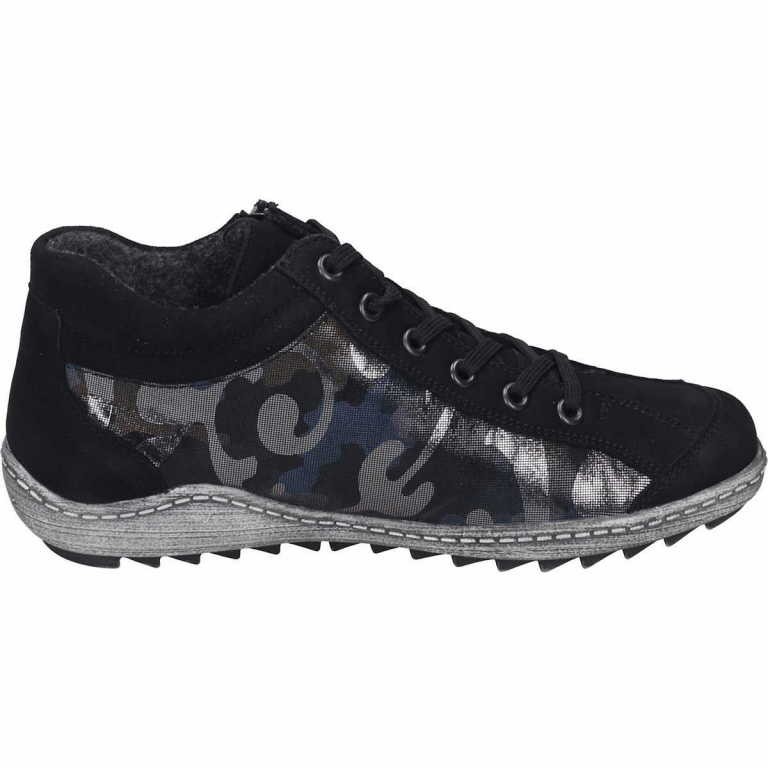 REMONTE Schnür-Stiefeletten schwarz