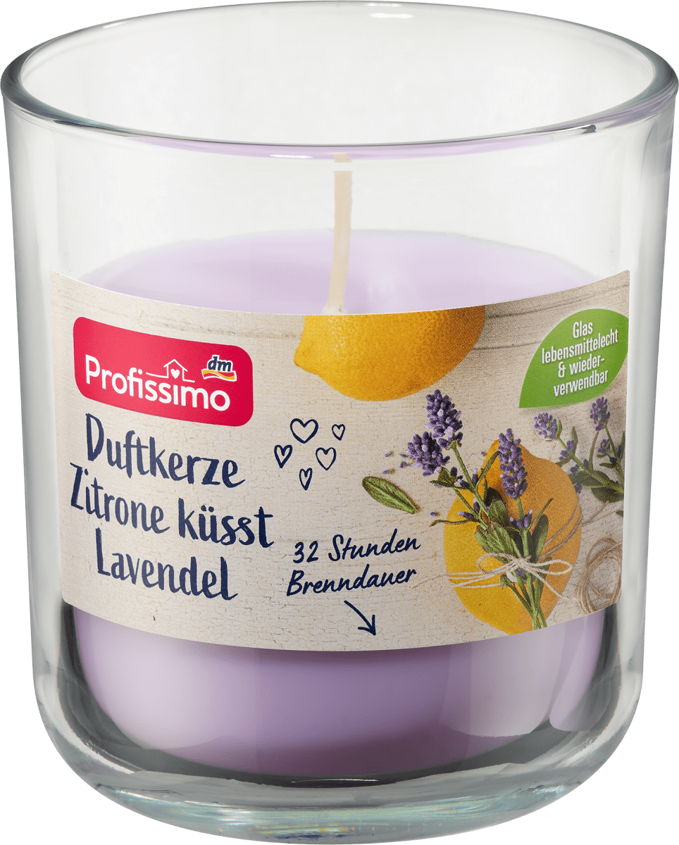 Duftkerze Zitrone küsst Lavendel, 1 St