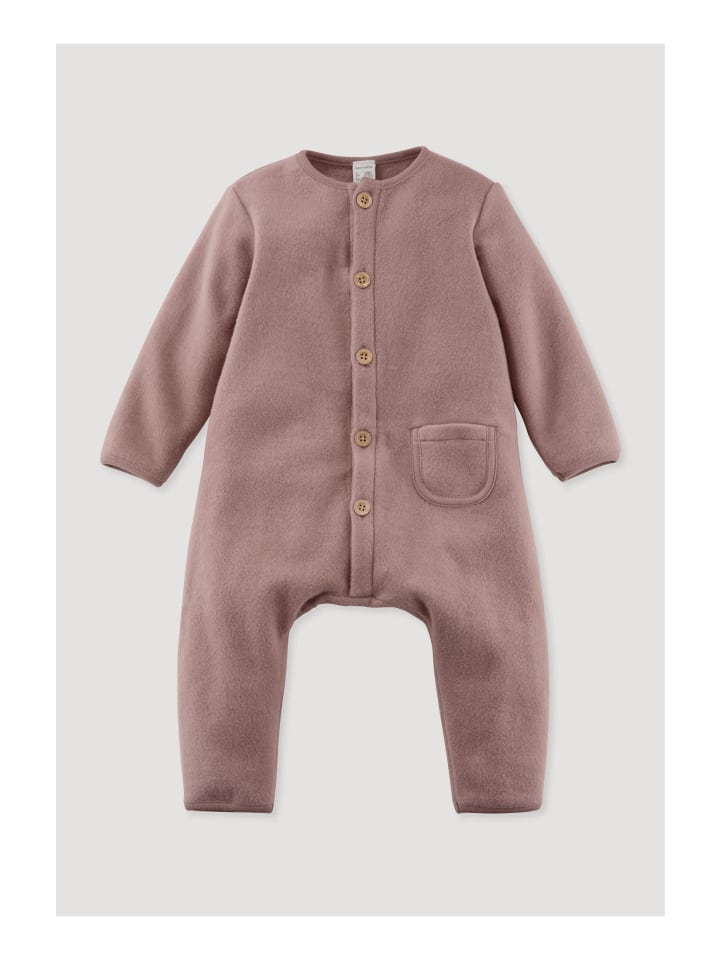 Hessnatur Softfleece-Overall in mauve günstig kaufen 98/104