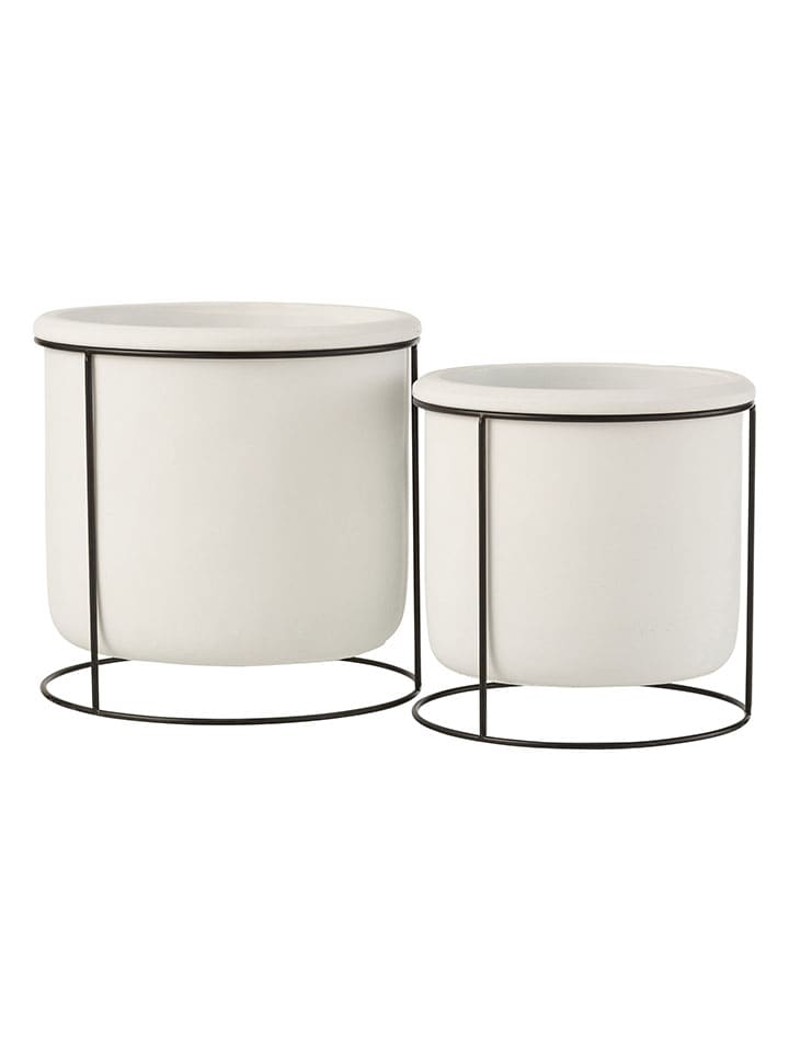 J Line Übertopf in Weiß - (H)19,5 x Ø 20 cm günstig kaufen onesize