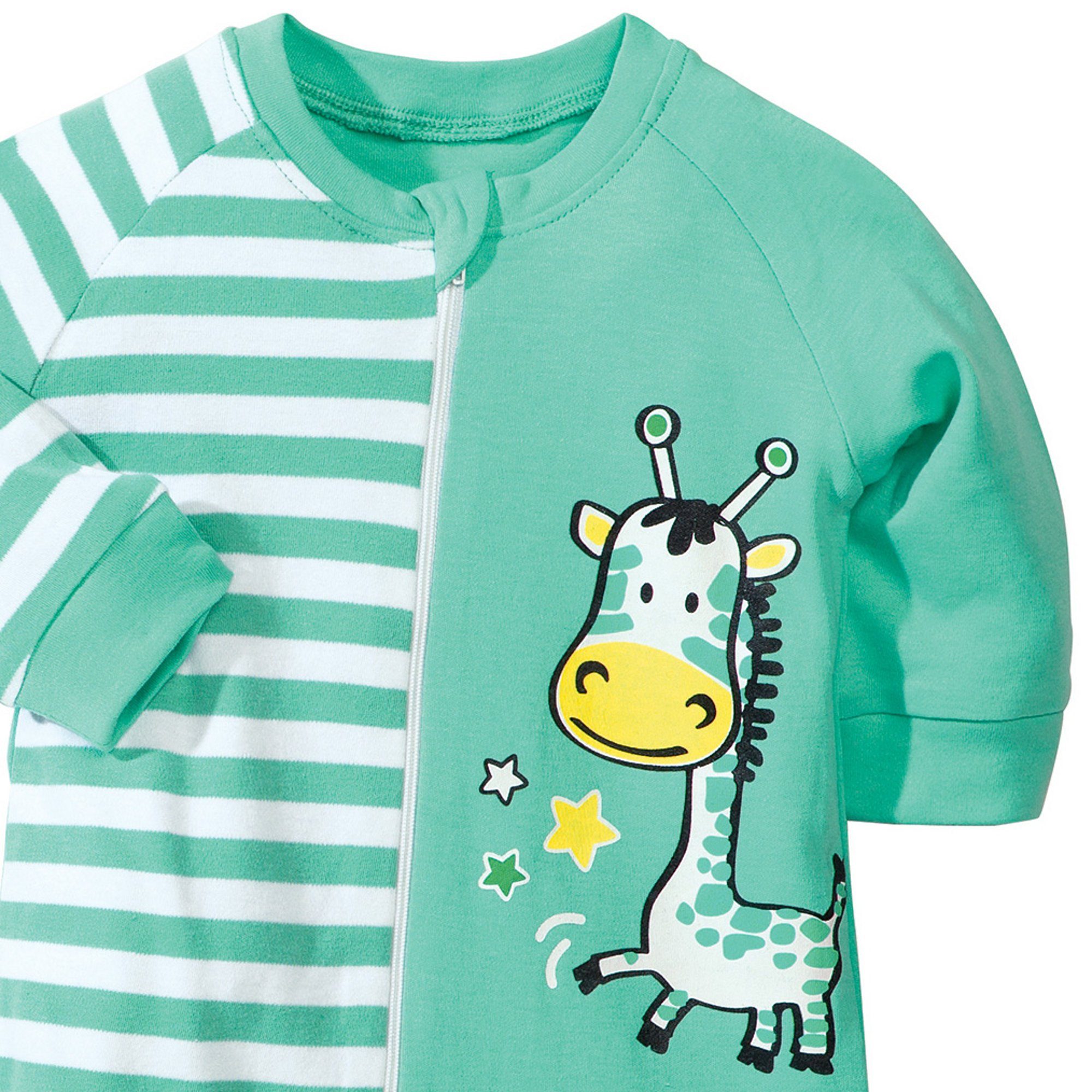 Erwin Müller Pyjama Baby-Schlafanzug 2er-Pack (2 tlg) Interlock-Jersey Streifen