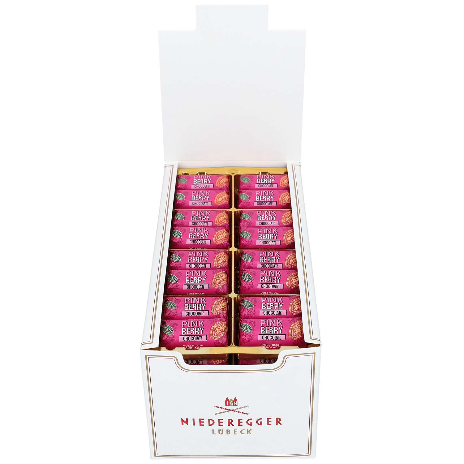 Niederegger Chocolate Klassiker Pink Berry 80x12,5g