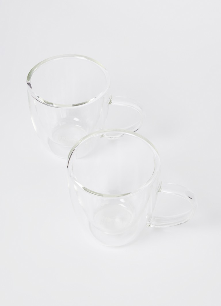 Bialetti Capri, zestaw 2 szklanek do kawy i herbaty z podwójnymi ściankami, 16 cl