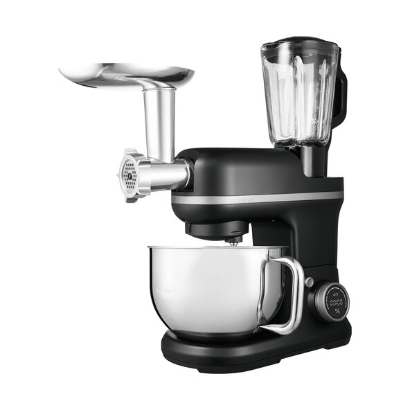 Küchenmaschine Digital, mit Eisschüssel, 4 in 1, schwarz (MD 18440)