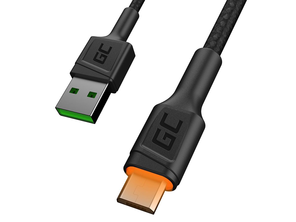 Green Cell KABGC11 2 Meter microUSB Schnellladekabel