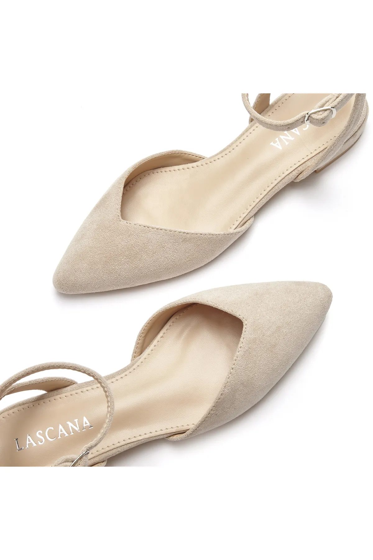 LASCANA  Ballerina - Beige - Flacher Absatz