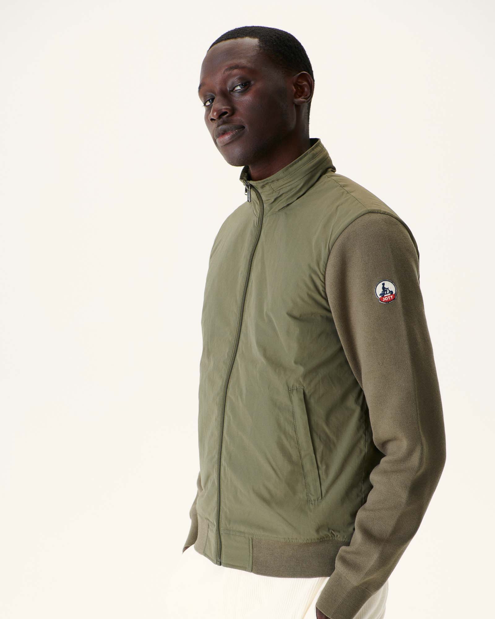 Veste à capuche bi-matière Army Bardenas