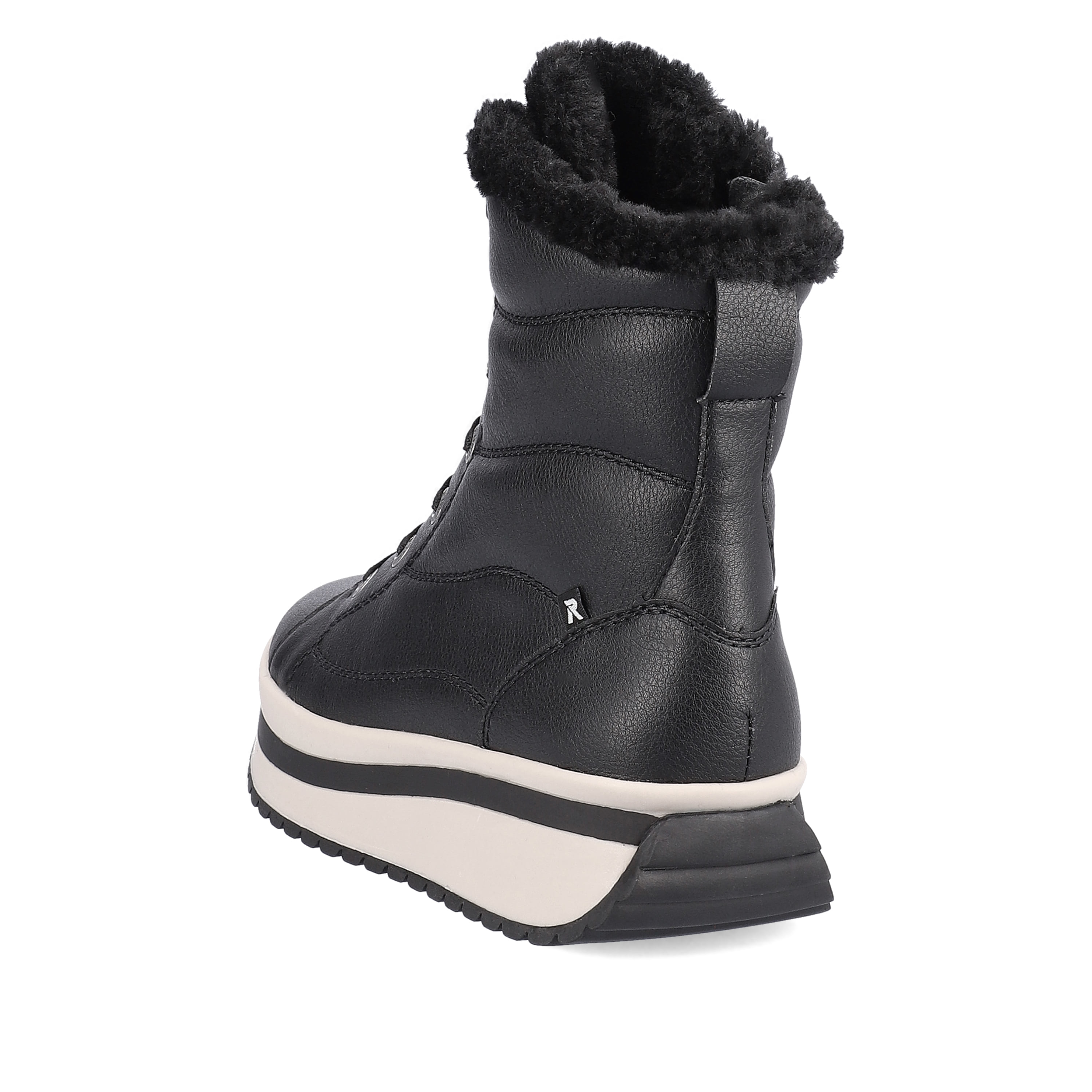 Rieker Damen Schnürstiefel deep black