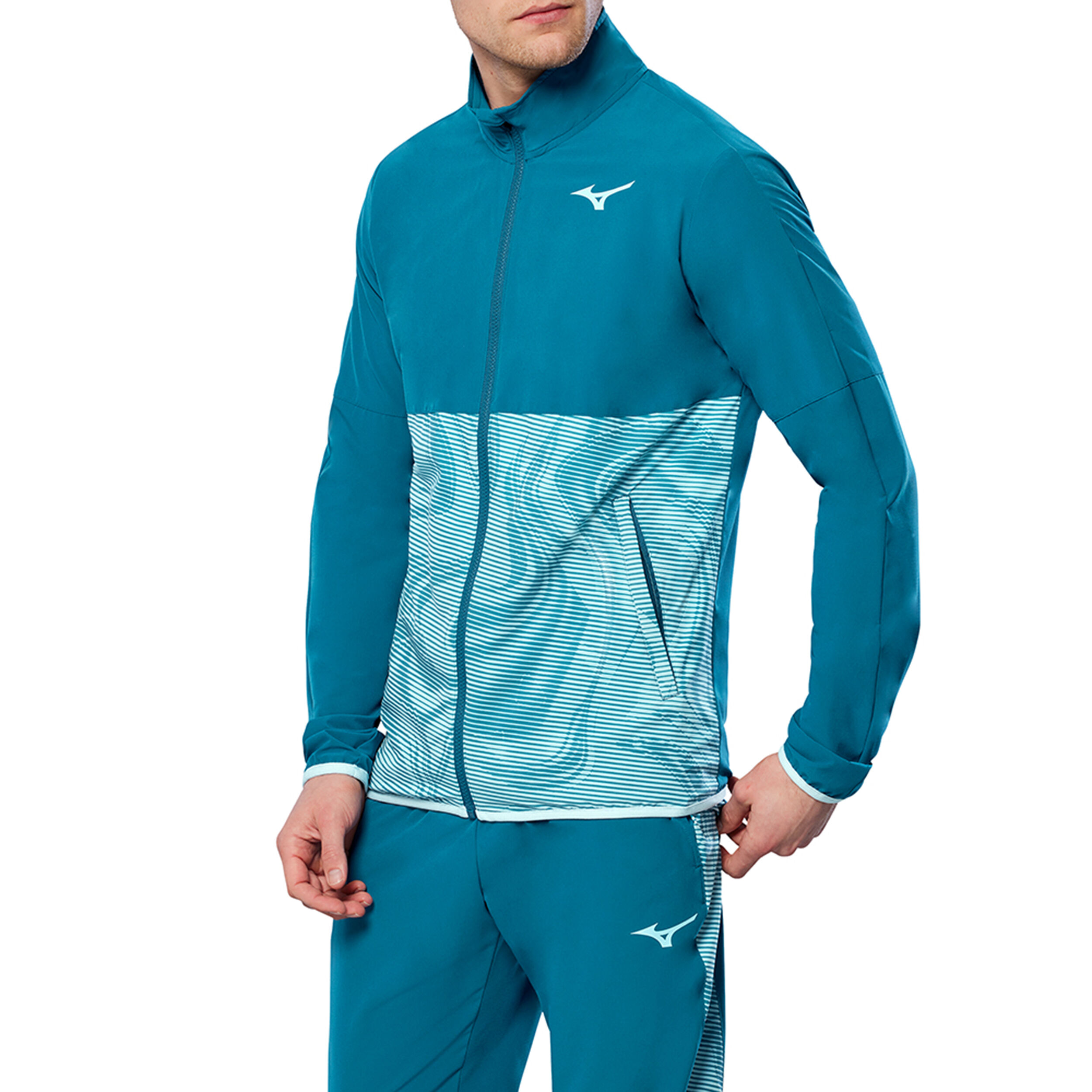 Charge Printed Trainingsjacke Herren - Blaugrau, Hellblau