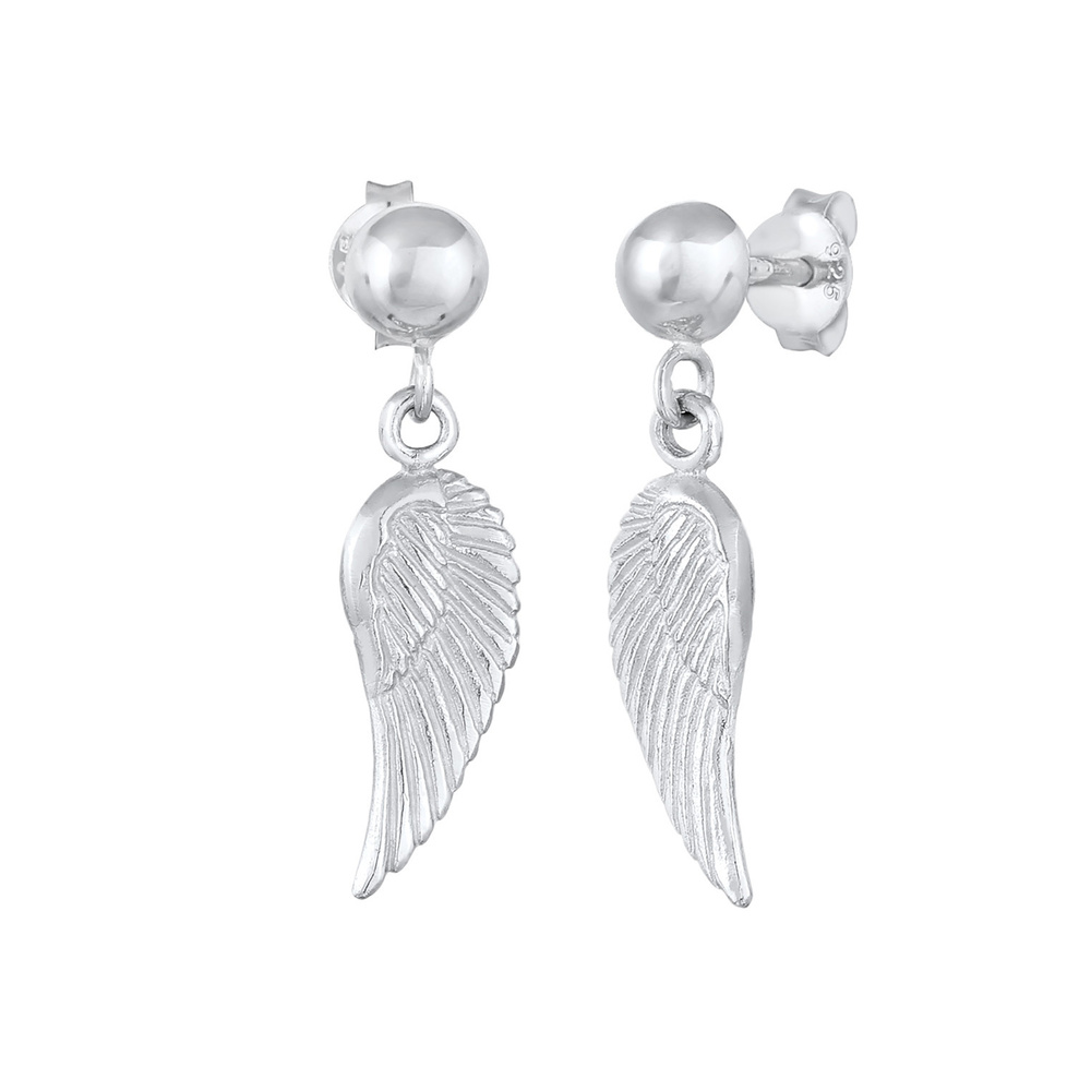 Elli Elli Boucles d'Oreilles Femmes pendentif d'ailes ange gardien basique en argent s Boucles d'oreilles