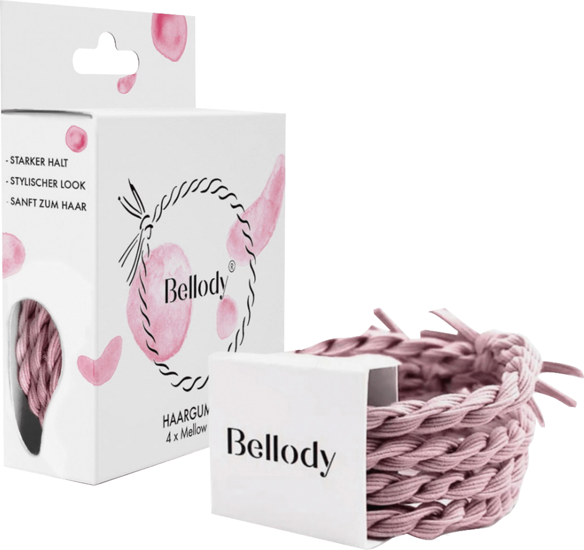 Haargummis Original Mellow Rose, 4 St
