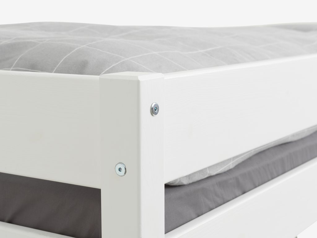 VESTERVIG Łóżko piętrowe VESTERVIG 2x90x200 w tym. drabina biała