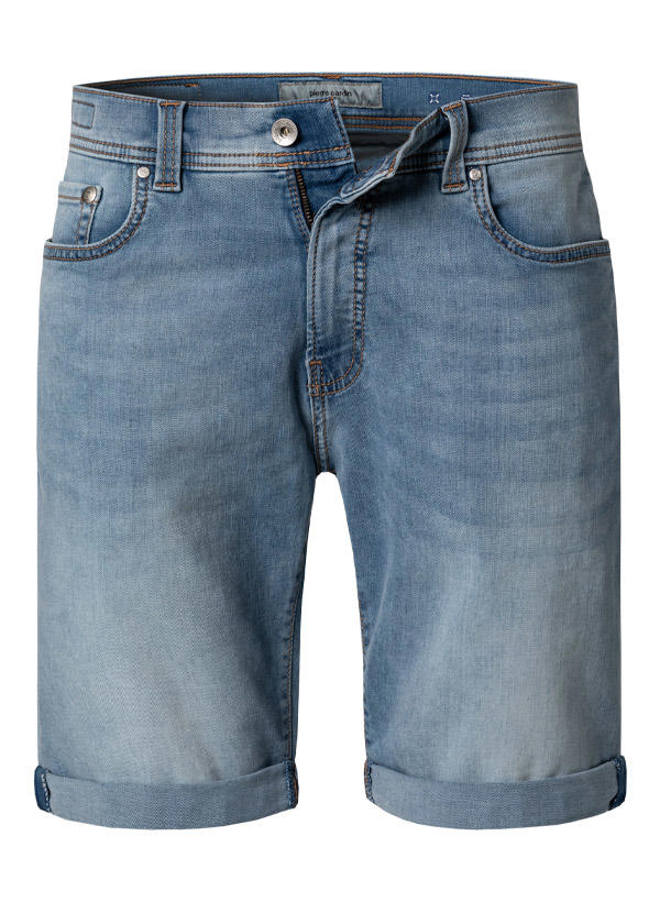 Pierre Cardin, Jeansshorts, Modern Fit, Baumwoll-Stretch, blau
