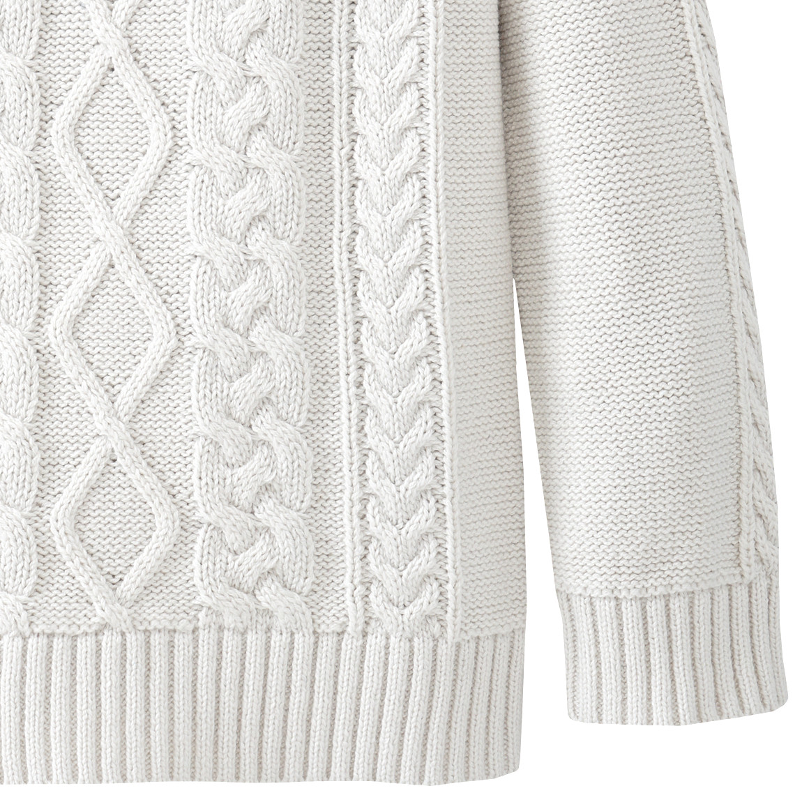 Jungen Strickpullover mit Zopfmuster