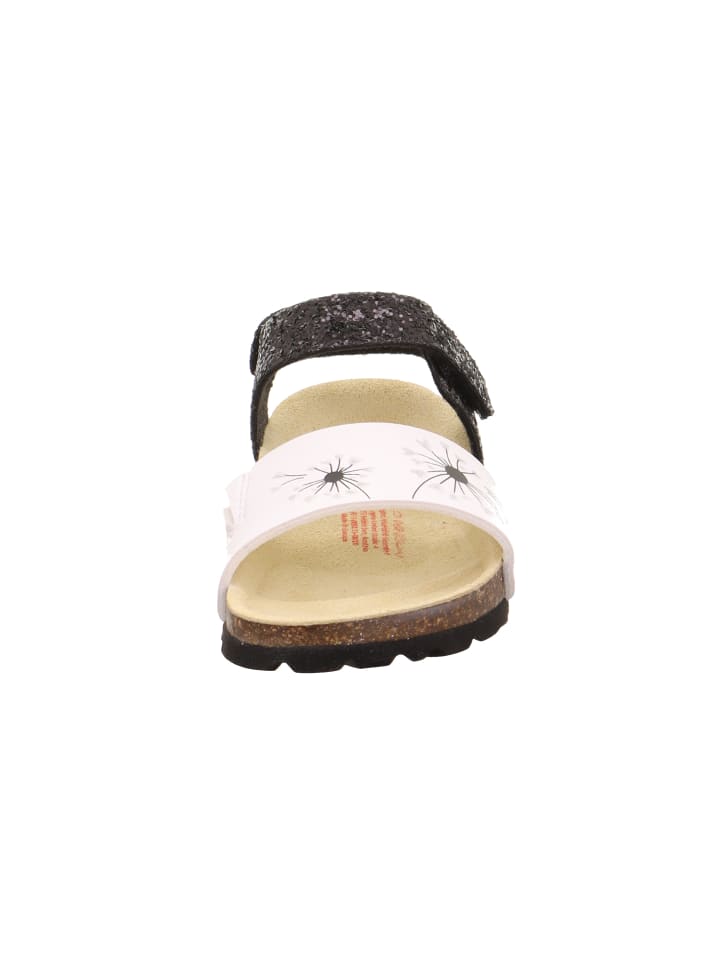 superfit Tieffußbett Sandale FUSSBETTPANTOFFEL in Weiß/Schwarz günstig kaufen 28