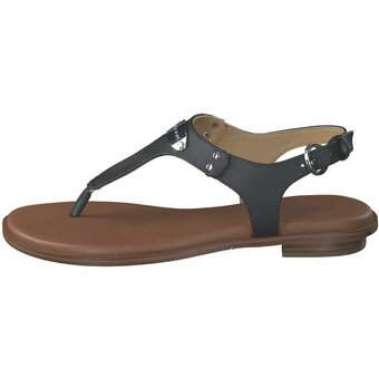 Michael Kors MK Plate Thong Sandale in schwarz