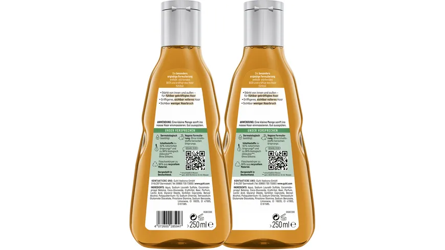 GUHL Intensiv Kräftigung Shampoo Doppelpack 500 ml