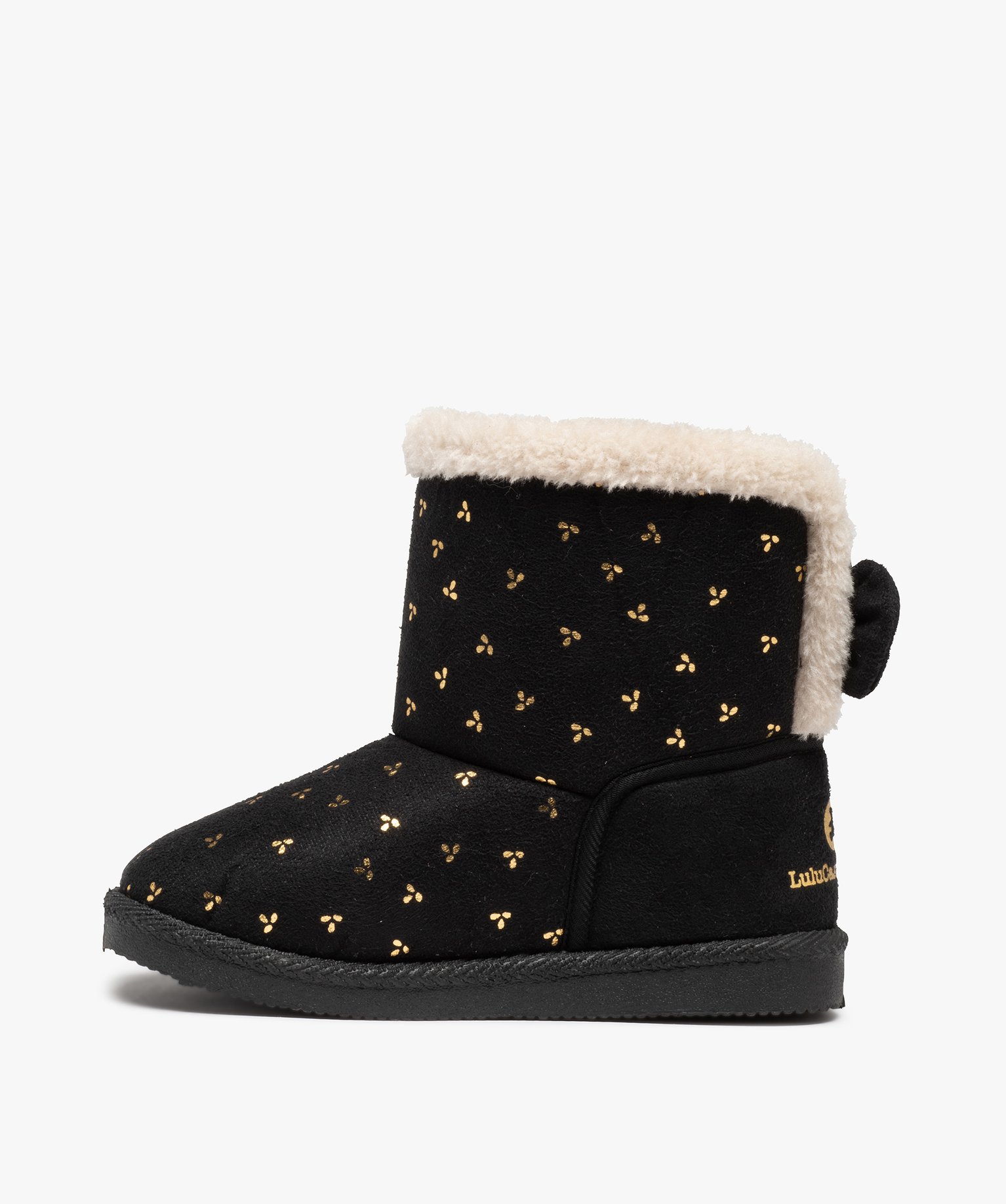 Boots fourrées fille à motifs brillants - LuluCastagnette noir | GEMO