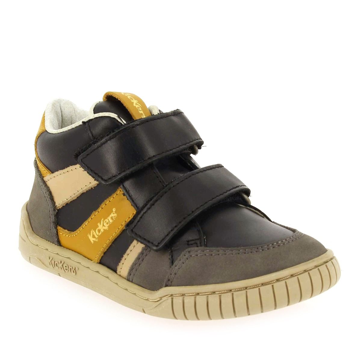 Kickers  WINCKY VEL - Gris jaune