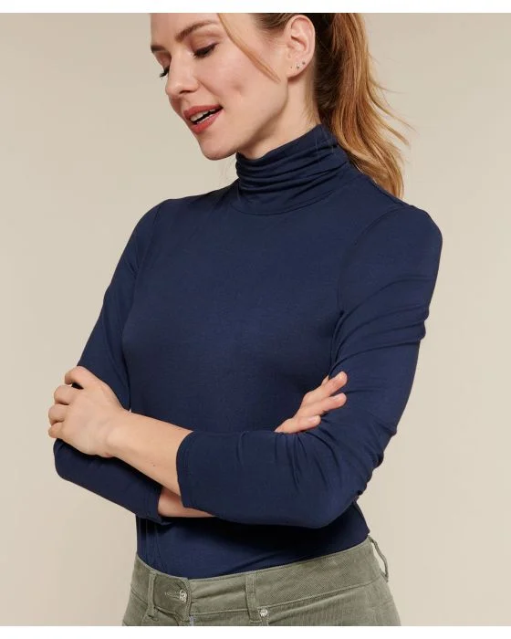 Sous pull maille col roulé