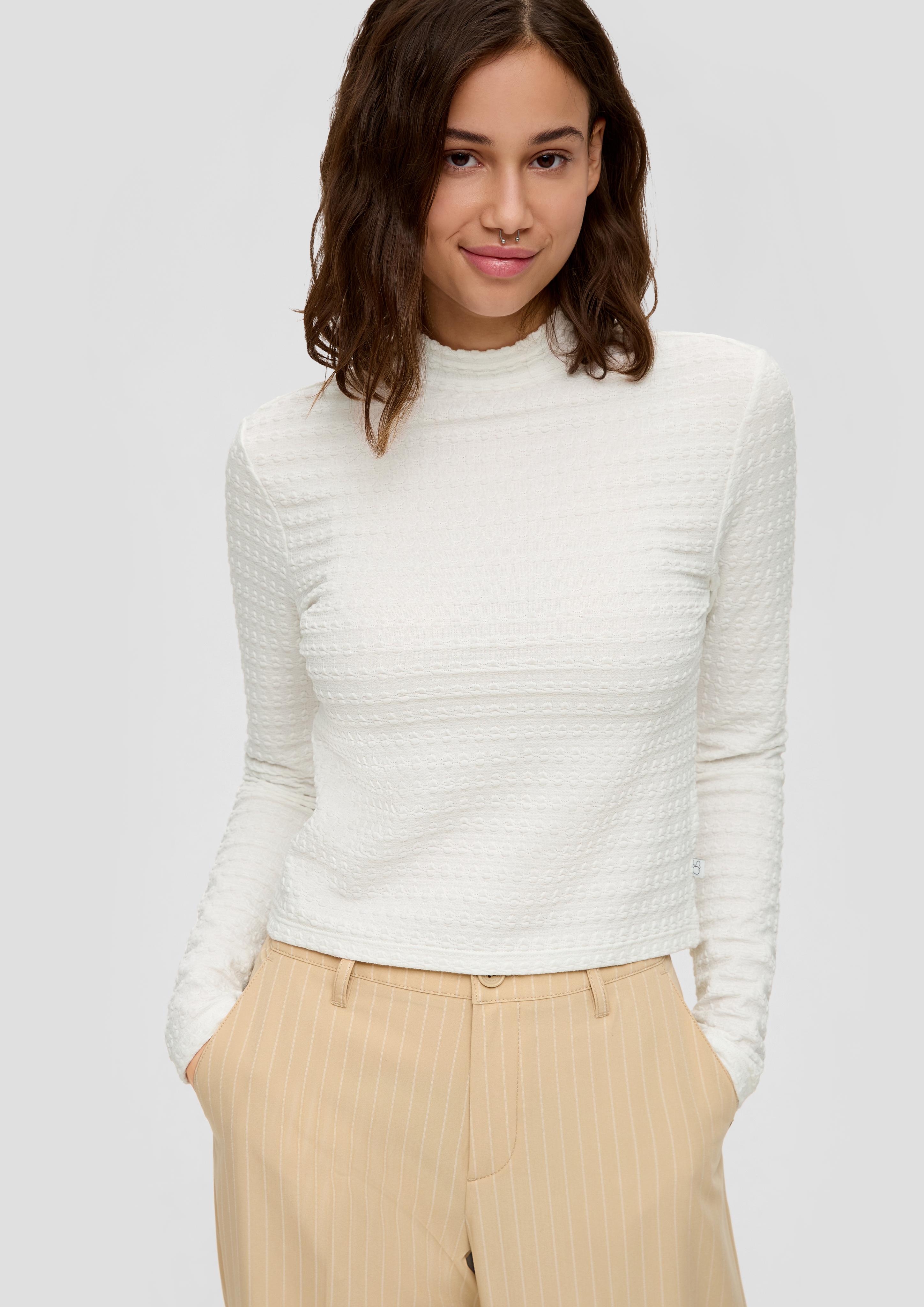 Langarmshirt aus Jacquard  2141062-0200