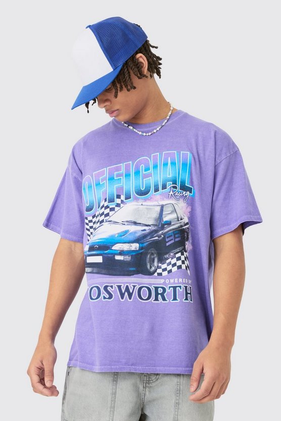 Oversize T-Shirt mit lizenziertem Cosworth Print