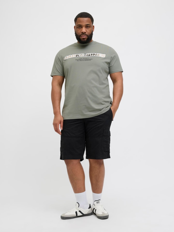 JACK & JONES PLUS T-shirt in Shadow günstig kaufen