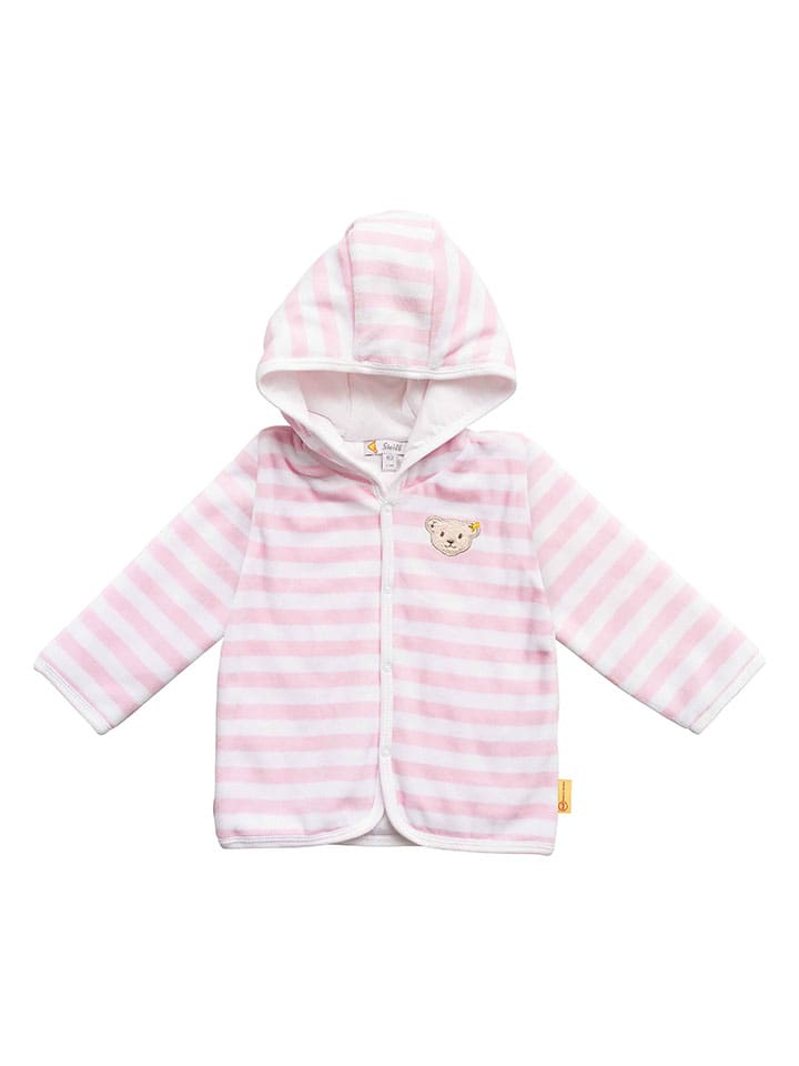 Steiff 3tlg. Outfit in Rosa/ Weiß günstig kaufen
