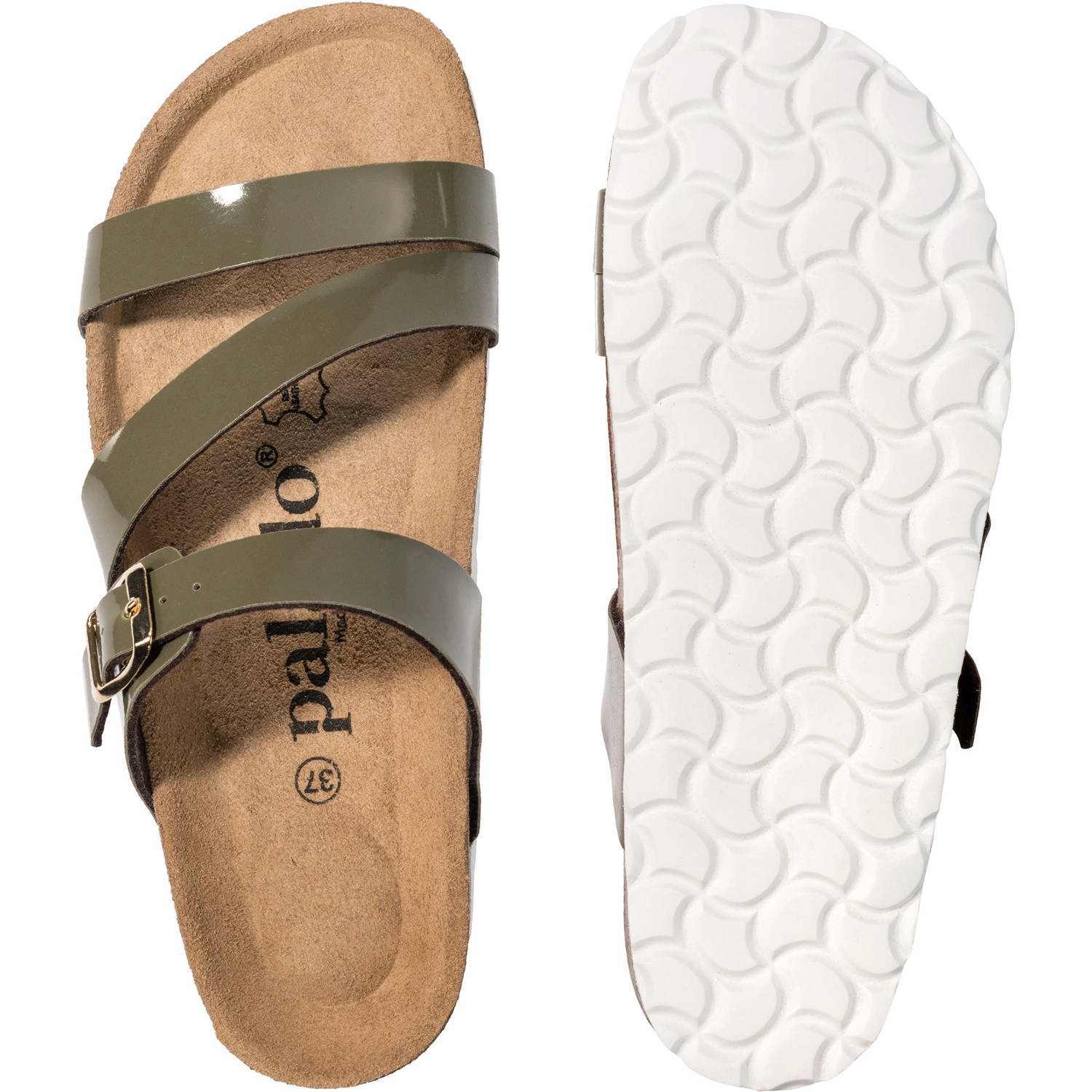 Palado Ikaria Lack, Pantoletten, Damen, Khaki