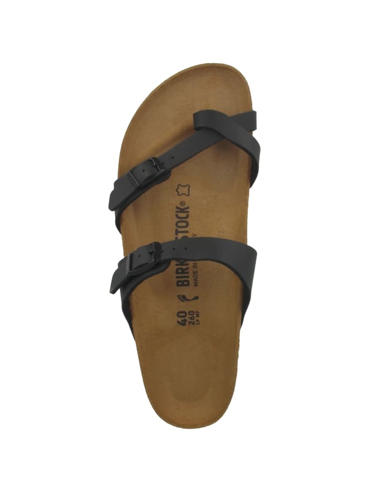 Birkenstock Pantolette Mayari Birko-Flor schmal in schwarz günstig kaufen 38