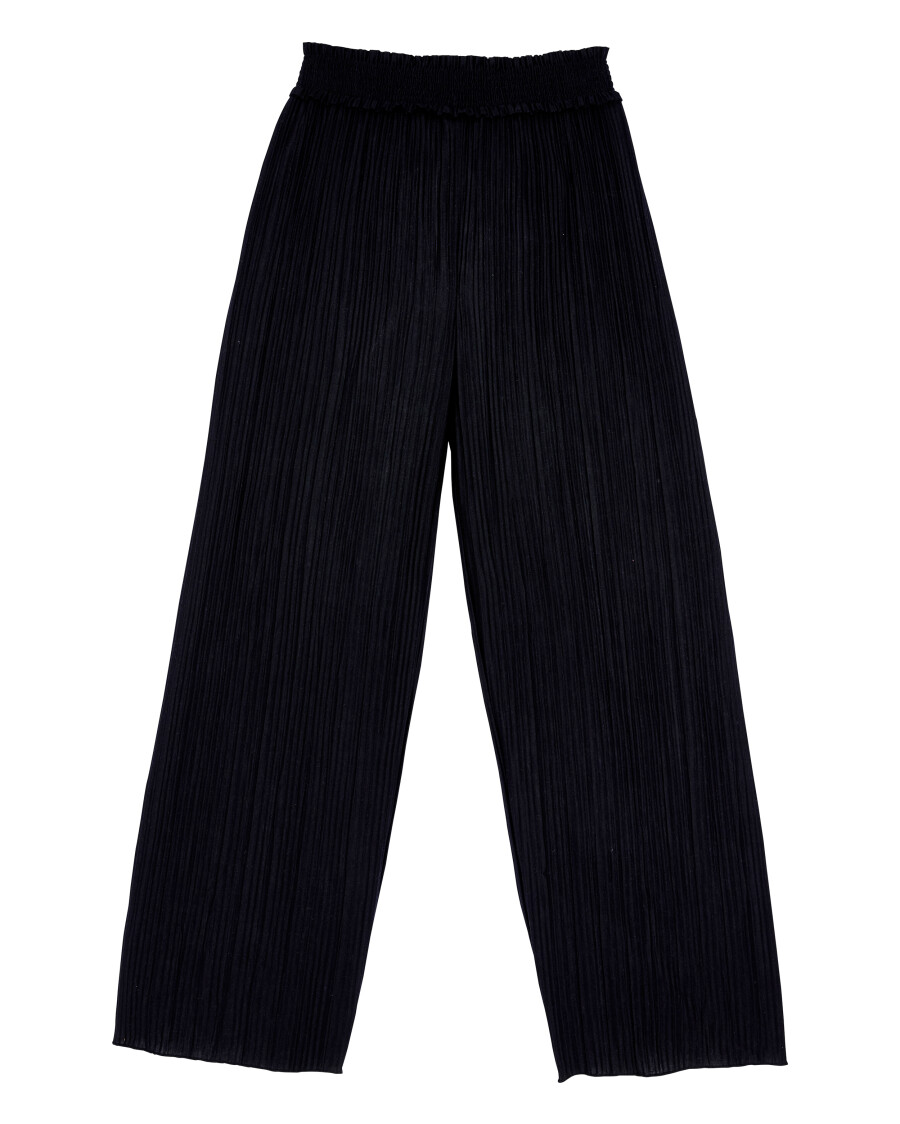 Schwarze Plisseehose