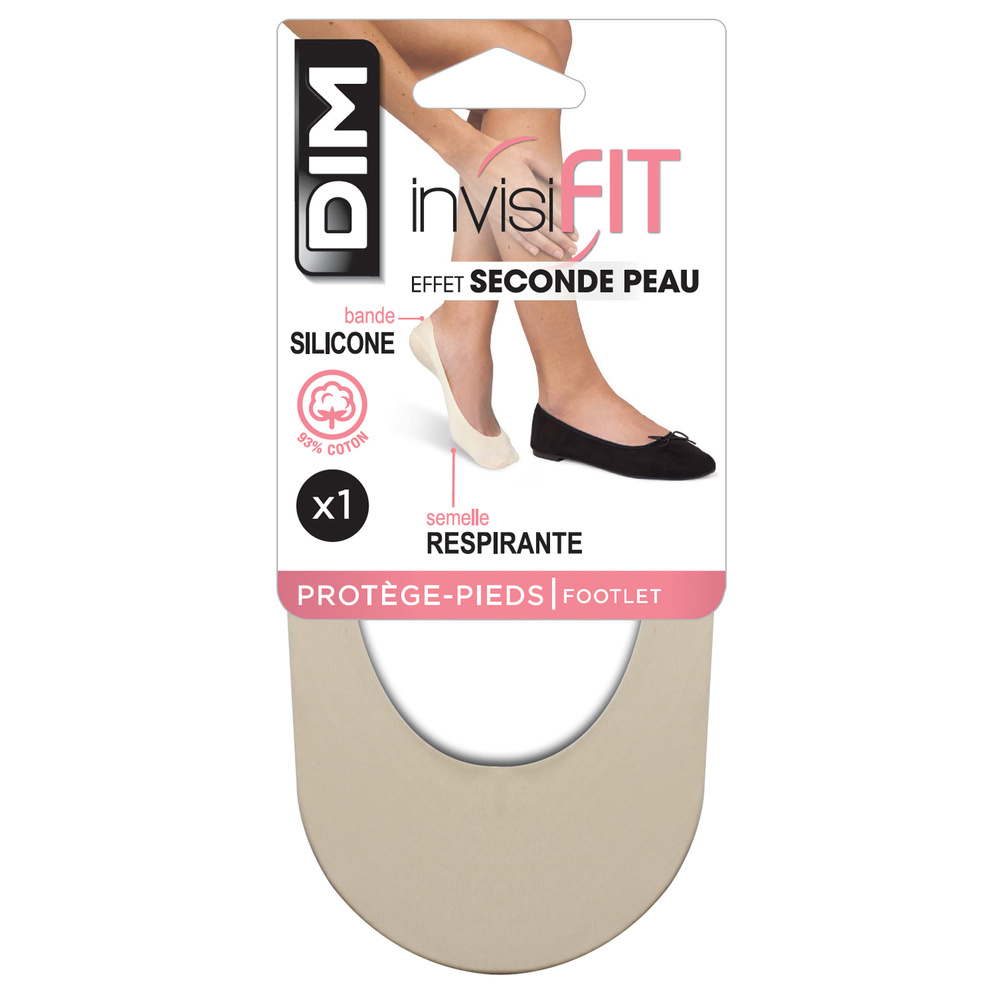 DIM Protège-Pieds Invisifit Effet Seconde Peau Protège-pieds