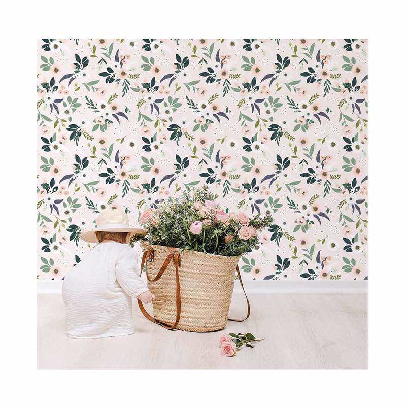 Papier peint Fleuri Lilipinso and Co