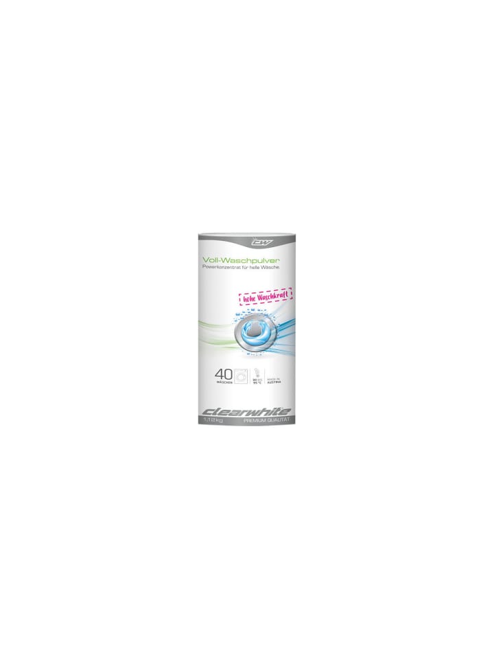 Clearwhite Waschmittel Waschpulver Vollwaschpulver Runddose 40 WL in Weiß günstig kaufen 1 Stück