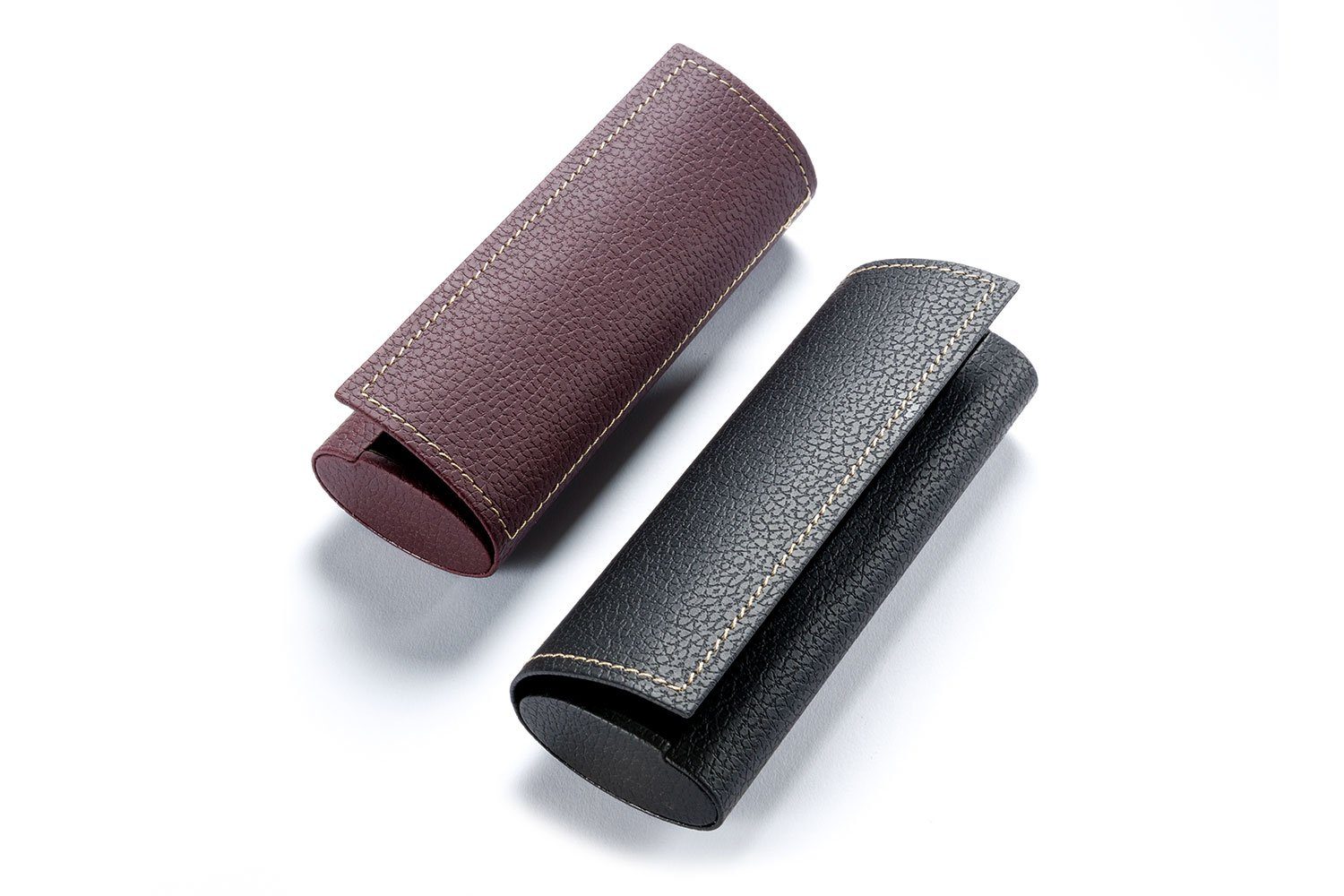 FEFI Brillenetui Klassisches Hardcase Brillenetui in Leder-Optik, inklusive Mikrofasertuch
