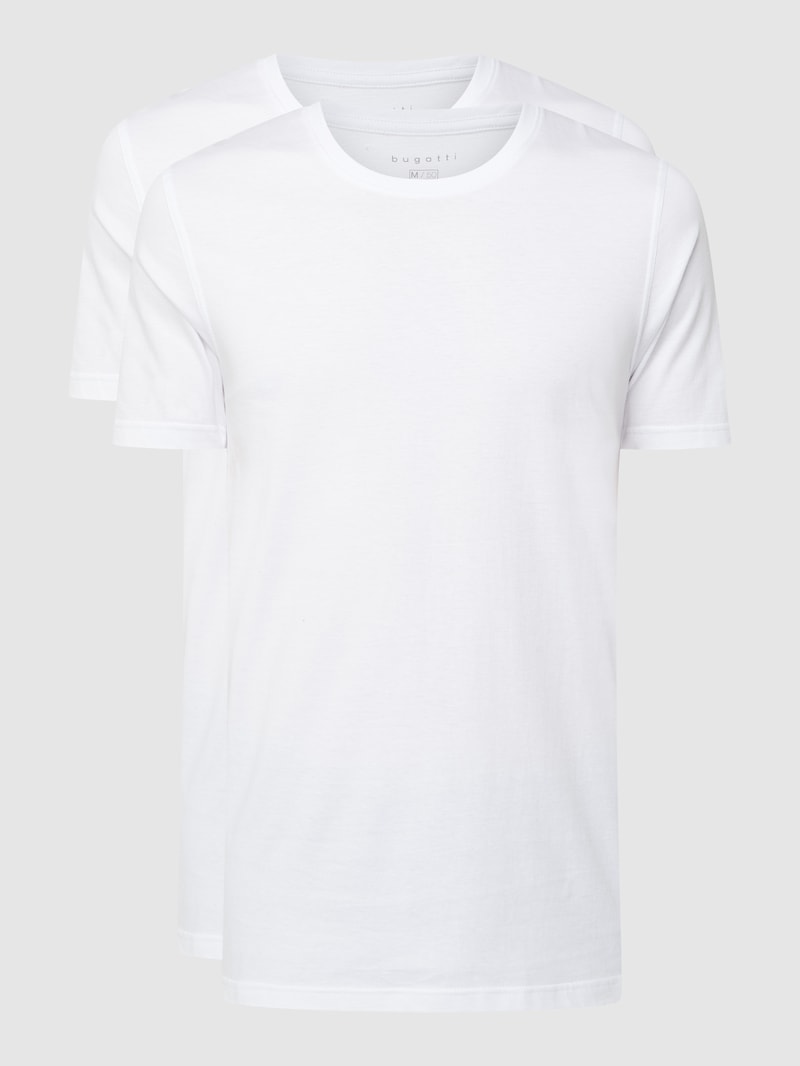 T-Shirt aus Baumwolle im 2er-Pack in weiß