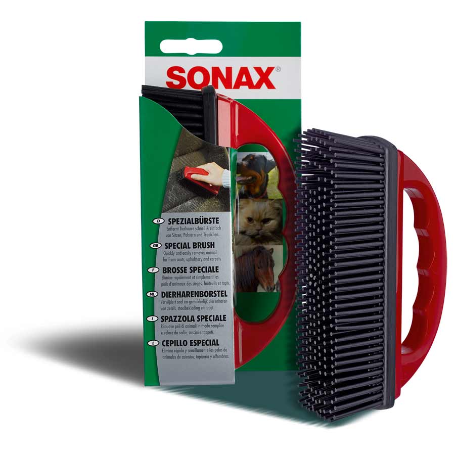 SONAX 491400 SpezialBürste zur Entfernung von Tierhaaren, 1 Stück - ATU