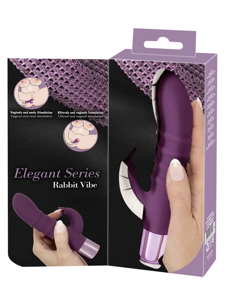 Elegant Series Rabbitvibrator Rabbit Vibe in lila günstig kaufen 16 cm