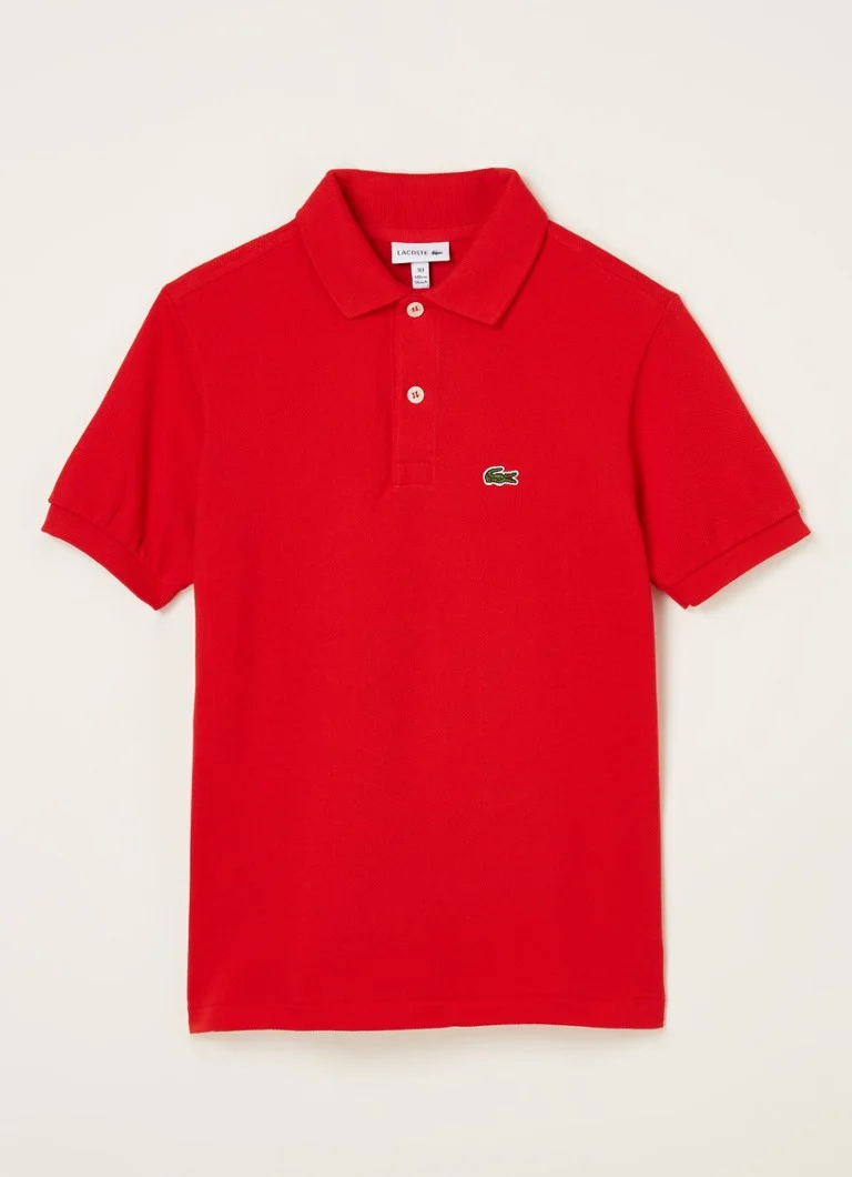 Lacoste polo krekls no pikē kokvilnas ar izšuvumu no logotipa