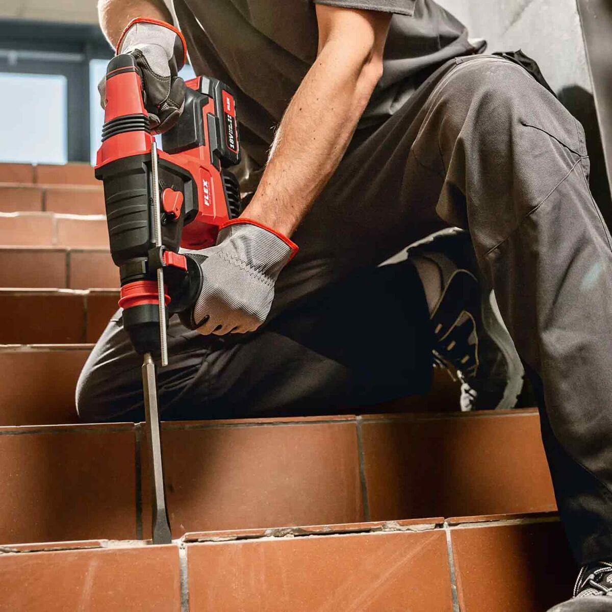 FLEX CHE 2-26 18.0-EC C Akku Kombi-Bohrhammer   P-Set 55 R