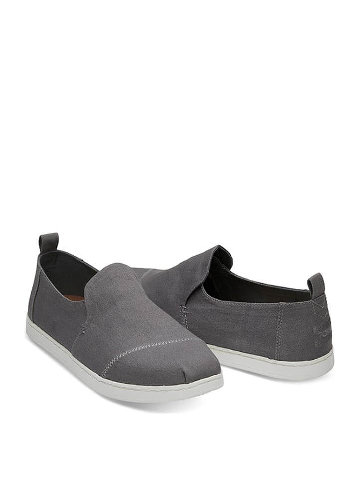 TOMS Slipper in Grau günstig kaufen