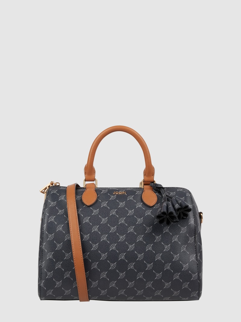 Bowling Bag mit Logo-Muster Modell 'Aurora' in dunkelblau