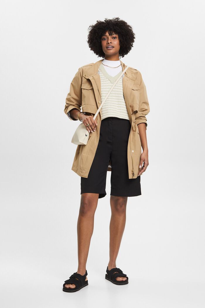 Bermudashorts mit hohem Bund